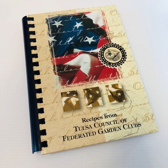 Vintage Cookbook Recipes from Tulsa Council of Federated Garden Club Patriotic - Picture 1 of 10